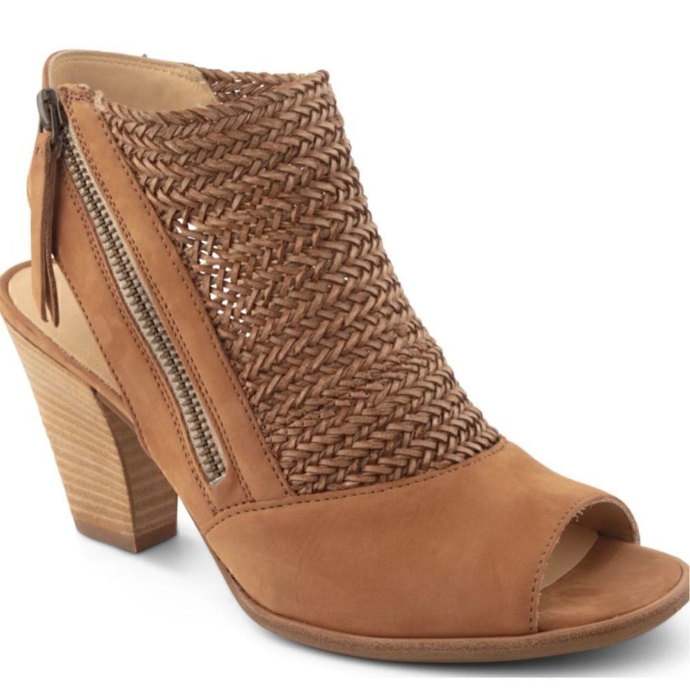 Paul Green LEILANI Sandal in Sisal Cuoio Woven Nubuck NWOB Size 3 or US 5 1/2